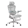 SIHOO DORO C300 Pro Mesh ergonomická kancelárska stolička s opierkou na nohy, biela