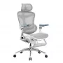 SIHOO DORO C300 Pro Mesh ergonomická kancelárska stolička s opierkou na nohy, biela