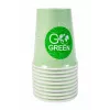 GOGREEN kompostovateľná pikniková súprava riadu pre 4 osoby, 24 dielov, rastlinná, prírodne biela