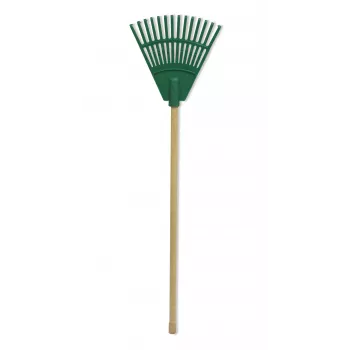HORTUS malé ručné hrable s rukoväťou zelená 20 cm 14 hrotov