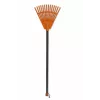 HORTUS malé ručné hrable s rukoväťou, oranžová, 20 cm hlava, 14 hrotov