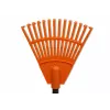 HORTUS malé ručné hrable s rukoväťou, oranžová, 20 cm hlava, 14 hrotov