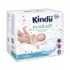 Kindii Pure & Soft podložky na prebaľovanie 60x60 cm, balenie 10 ks, vodotesné jednorazové podložky, biela