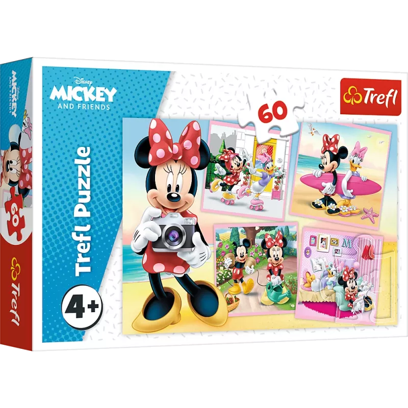 TREFL puzzle 60 dielov - Lovely Minnie - Disney Minnie Mouse