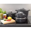 Zilner Marble 17-dielna sada riadu čierna ZL-8636