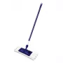 YORK Smart Flat Mop Brush 45x15 cm s teleskopickou rukoväťou 74-130 cm, mikrovlákno, sivá/modrá