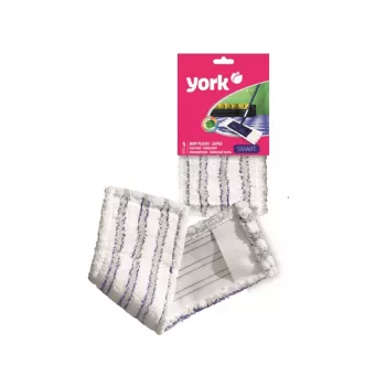 YORK Náhradná mikrovláknová utierka pre Smart Flat Mop 45x15cm sivá/biela