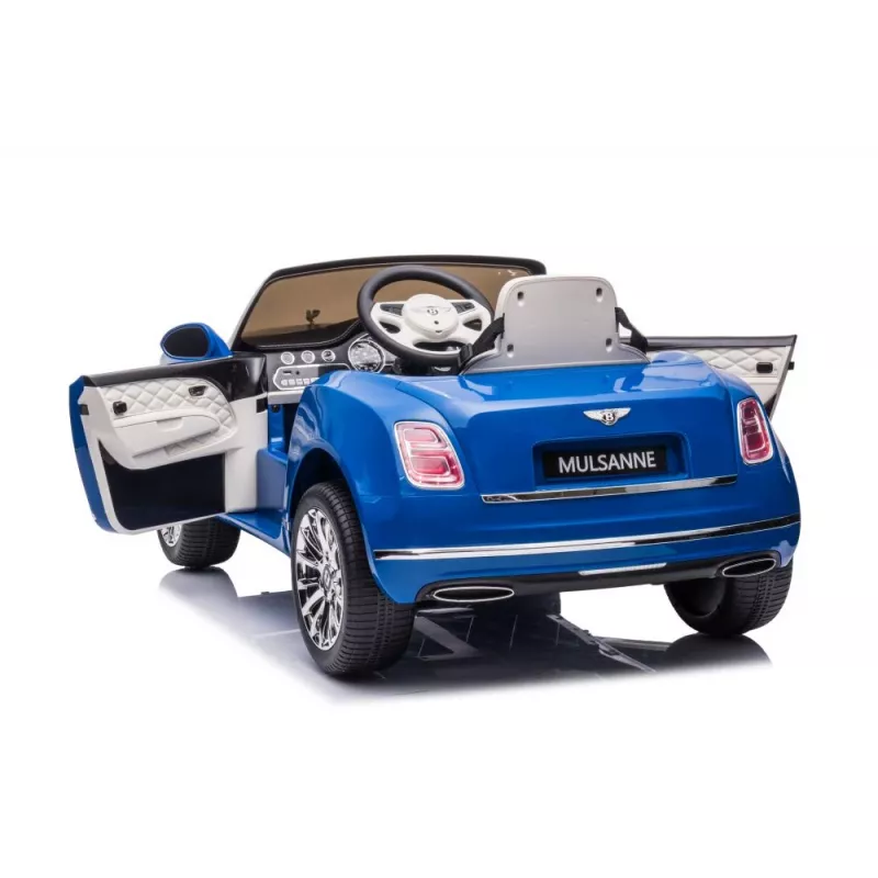 LEAN CARS batériové elektrické detské auto Bentley Mulsanne modré lakované 12V na jazdenie