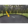 LEAN SPORT PRO 12ft náhradná trampolínová mat, 72 hákov, UV odolný polypropylén, čierna