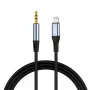 VIPFAN L05 Lightning na 3,5 mm AUX audio kábel, 1 m, sivá