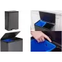 Rubbermaid Elite Dual Stream 39L nerezový recyklačný kôš s pedálom, 2 priehradky 2145987