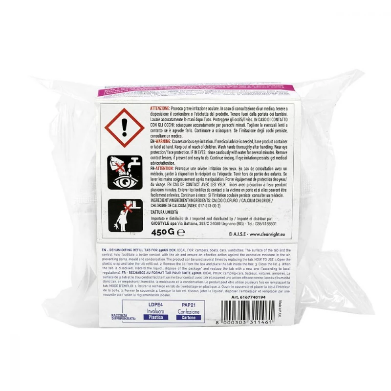 ORDINETT náhradná tableta do odvlhčovača 450g neutrálna vôňa
