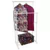 ORDINETT Deluxe Double White 88x43x98-175cm vertikálny sušiak na bielizeň