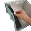 ORDINETT štvorcová úložná krabica so zipsom 30x30x21 cm mätová