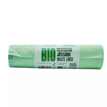 BioBag kompostovateľné vrecia na odpad 125/150L, 5 na rolku, 75x115 cm, zelené