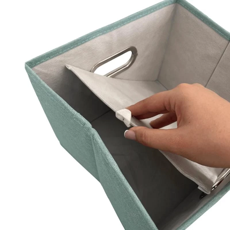 ORDINETT box M 28,5x25,5x20,5cm úložná krabica mätová