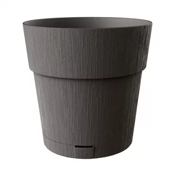 STEFANPLAST Ethica kvetináč s podmisou Ø40x39cm sivý