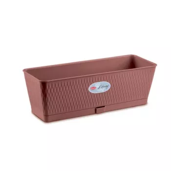 STEFANPLAST kvetináč Liberty 50x18x16cm hnedá