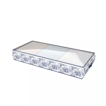ORDINETT box na oblečenie 100x45x15cm Kyoto antracitový