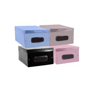 ORDINETT vinylová úložná krabica 50x38x24 cm Cloe PVC rôzne druhy