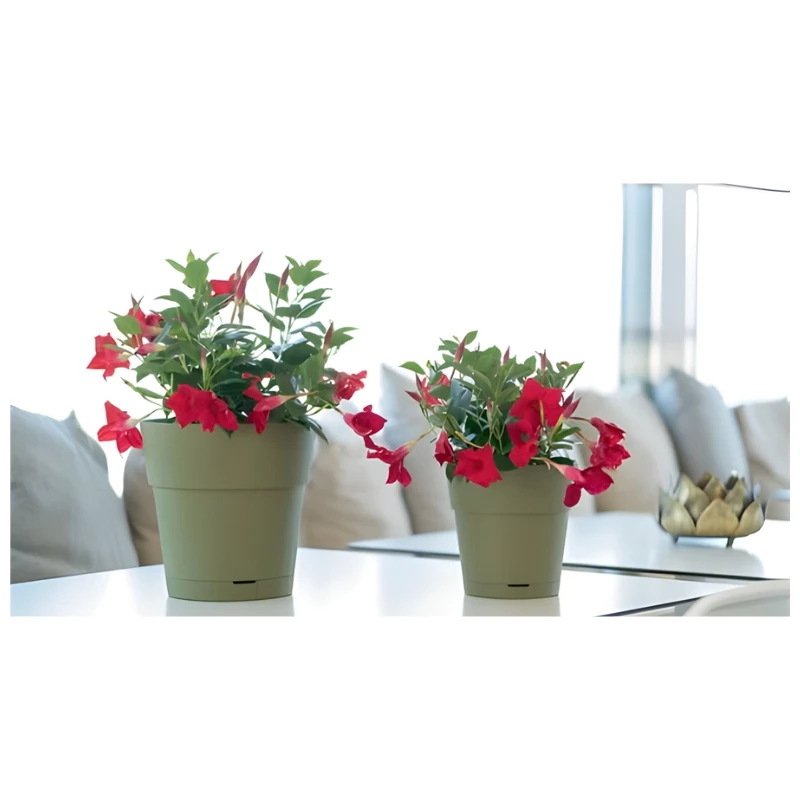 STEFANPLAST kvetináč s podmisou Ethica Ø40x39cm zelená