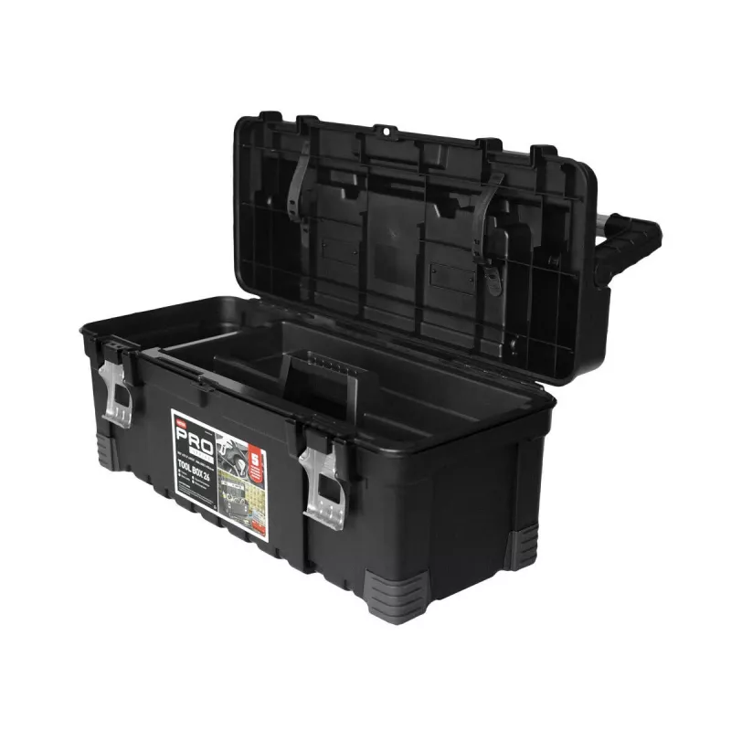 KETER DIY Hawk kufrík na náradie 26 s organizérom, 66 x 28,7 x 26,6 cm, čierny/červený