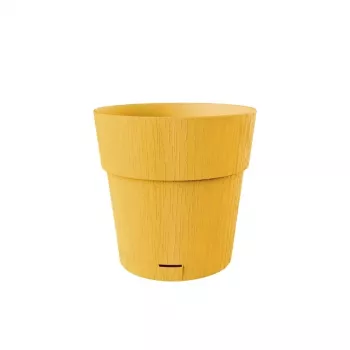 STEFANPLAST Ethica kvetináč s podmisou Ø20x19cm horčicovožltá