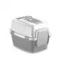 STEFANPLAST WivaCat uzavreté WC pre mačky 55x40x40 cm biela/sivá