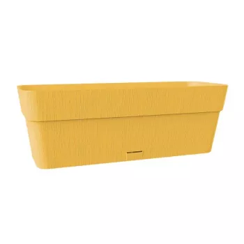 STEFANPLAST Ethica kvetináč s podmisou 50x18x17 cm horčicovožltý