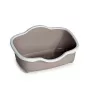 STEFANPLAST WC pre mačky Tres Chic Open 56x38,5x26 cm biela/svetlosivá