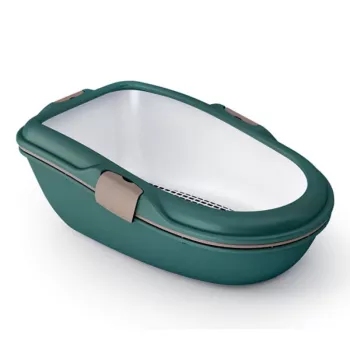STEFANPLAST Furba Chic Maxi WC pre mačky 69,5x47x26 cm zelená/svetlosivá