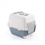 STEFANPLAST mačacie WC zatvorené Cathy Clever & Smart 58x45x48cm biela/modrá