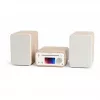 Pure Classic stereo mini Hi-Fi systém DAB+/FM, Bluetooth, CD, USB biela/dub