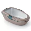 STEFANPLAST mačacie WC Furba Chic Maxi 69,5x47x26 cm svetlosivá/zelená