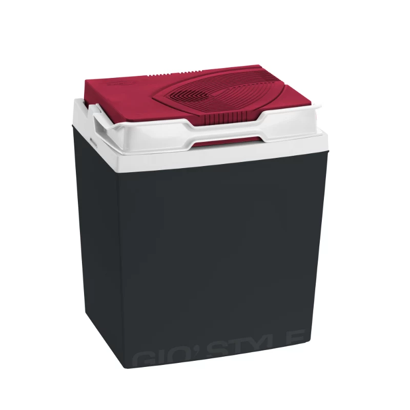 GIOSTYLE Brio 26 / 12V tmavosivá-červená/modrá elektrická chladiaca box