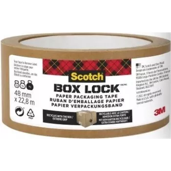 3M Scotch Box LockT papierová baliaca páska 48mm x 22,8m hnedá 7850-23-EF-8GC