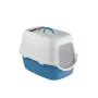 STEFANPLAST Cathy filter zatvorené mačacie WC s filtrom 56x40x40 cm biely/modrý