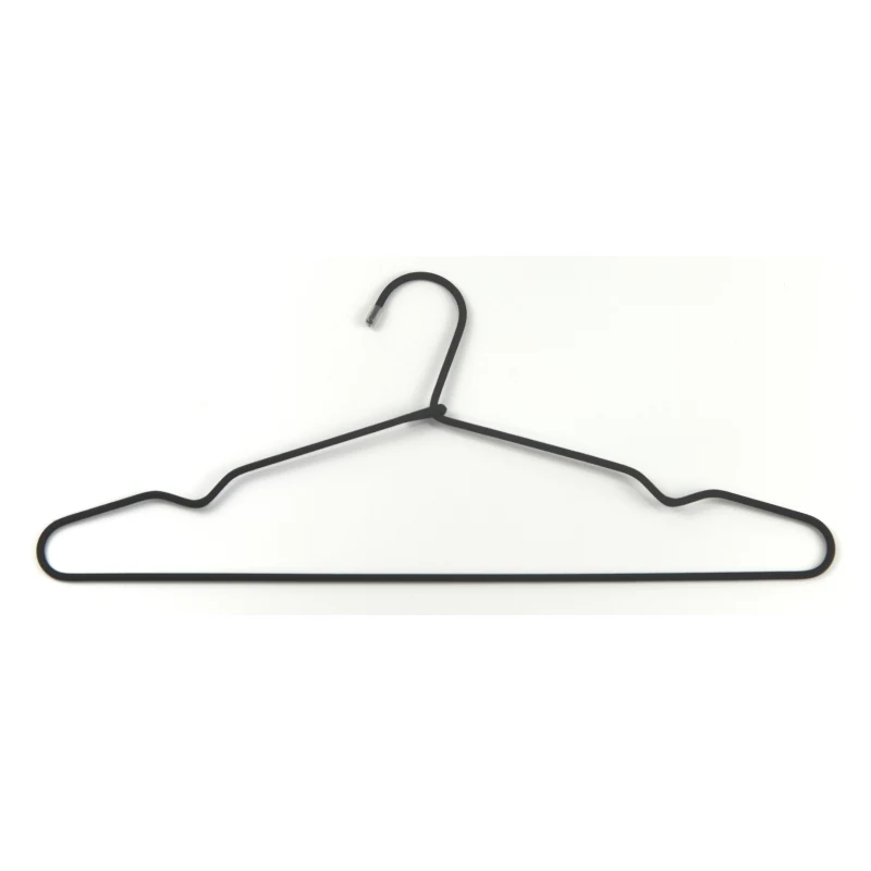 ORDINETT vešiaky 3 ks nehrdzavejúca oceľ/textil, 44,5 cm, sortiment (čierna/svetlomodrá/biela)