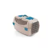 STEFANPLAST prepravná klietka Gulliver 2 s kovovými dvierkami 55x36x35 cm biely travertín