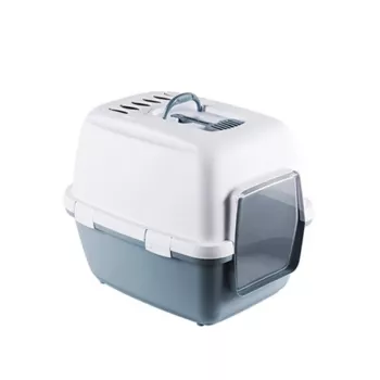 STEFANPLAST Cathy Comfort mačacie WC s krytom 58x45x48 cm biela/modrá
