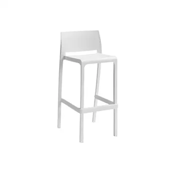 BICA záhradná barová stolička Volga Stool 65 50x49x89cm biela