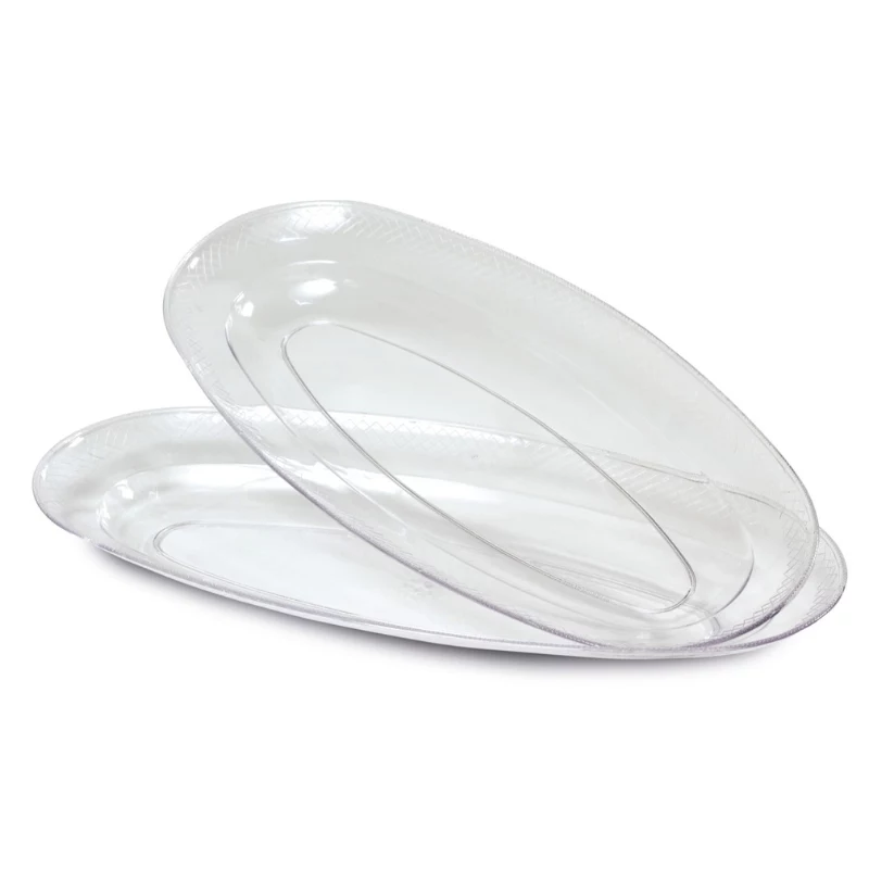 GUARDINI plastové tácky transparentné 2-dielna sada Easy Bake 46x23 cm