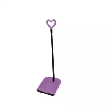 GIOSTYLE Rubber Hair Scoop Love lopatka a metla sada, 24,5x27x85 cm, rôzne farby