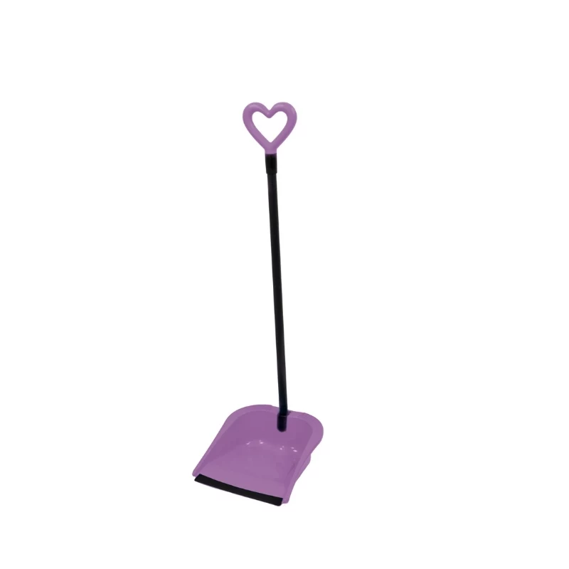 GIOSTYLE Rubber Hair Scoop Love lopatka a metla sada, 24,5x27x85 cm, rôzne farby