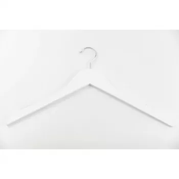 ORDINETT vešiaky 3 ks drevo biela 44,5 cm