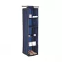 ORDINETT organizér s 5 policami 30x30x120 cm modrý