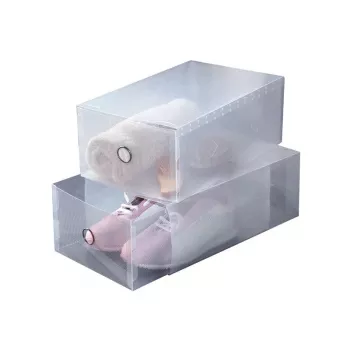 ORDINETT úložné boxy 2 ks, 34 x 21 x 13 cm, transparentné, Top Class
