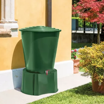 STEFANPLAST stojan na dažďovú vodu pre sudy 210L/310L, 70x38 cm, zelený