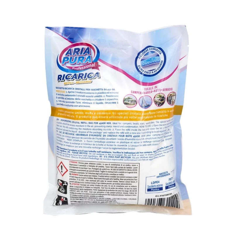 ORDINETT náplň do pohlcovača vlhkosti, 3 x 450 g, citrón