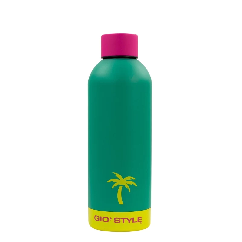 GIOSTYLE Fluo fľaša na pitie 0,5L sortiment ružová/žltá/zelená/modrá